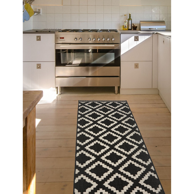 Natur Pur Keagan Flatweave Black Rug Wayfair.co.uk
